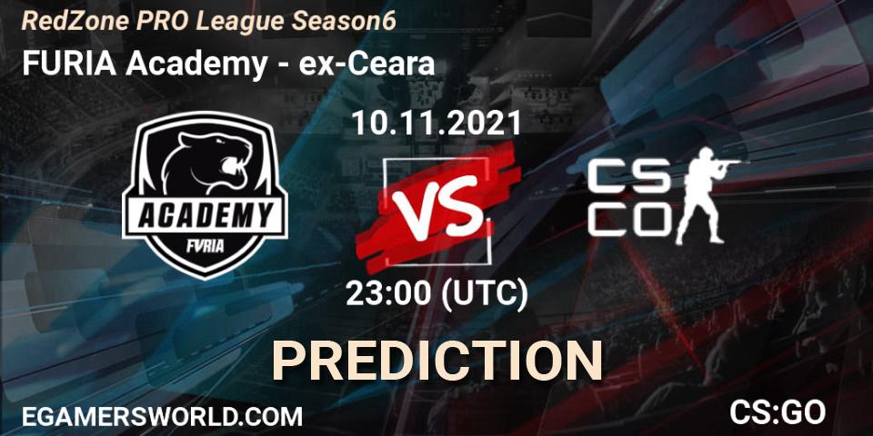 Prognose für das Spiel FURIA Academy VS ex-Ceara. 10.11.2021 at 23:00. Counter-Strike (CS2) - RedZone PRO League Season 6