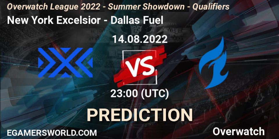 Prognose für das Spiel New York Excelsior VS Dallas Fuel. 14.08.22. Overwatch - Overwatch League 2022 - Summer Showdown - Qualifiers