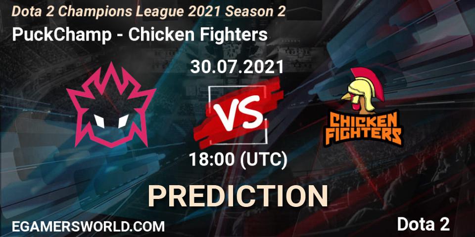 Prognose für das Spiel PuckChamp VS Chicken Fighters. 28.07.2021 at 18:10. Dota 2 - Dota 2 Champions League 2021 Season 2