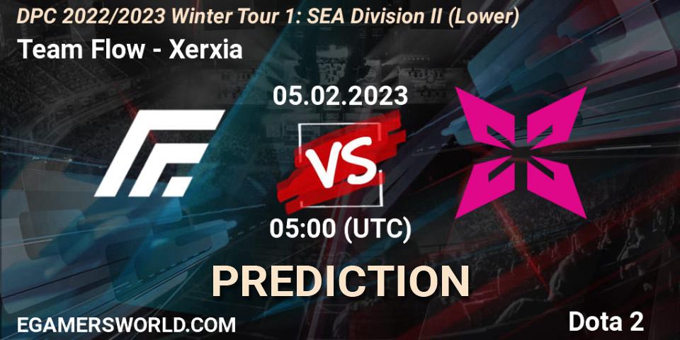 Prognose für das Spiel Team Flow VS Xerxia. 05.02.23. Dota 2 - DPC 2022/2023 Winter Tour 1: SEA Division II (Lower)