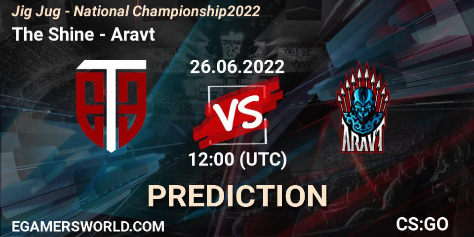 Prognose für das Spiel The Shine VS Aravt. 26.06.2022 at 12:00. Counter-Strike (CS2) - Jig Jug - National Championship 2022