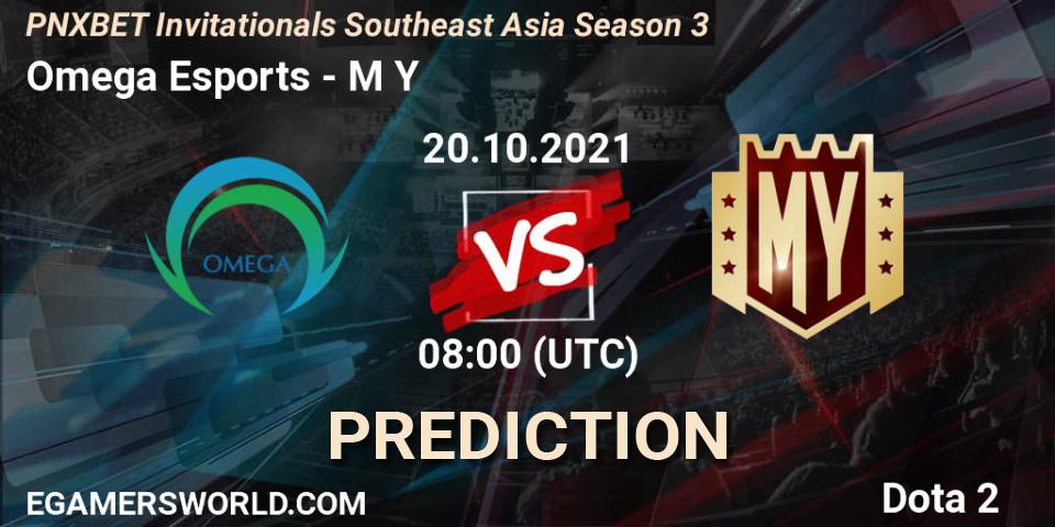 Prognose für das Spiel Omega Esports VS M Y. 20.10.2021 at 08:15. Dota 2 - PNXBET Invitationals Southeast Asia Season 3