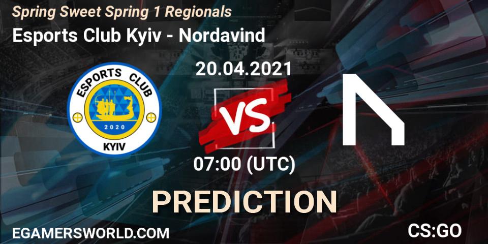Prognose für das Spiel Esports Club Kyiv VS Nordavind. 20.04.2021 at 07:00. Counter-Strike (CS2) - Spring Sweet Spring 1 Regionals