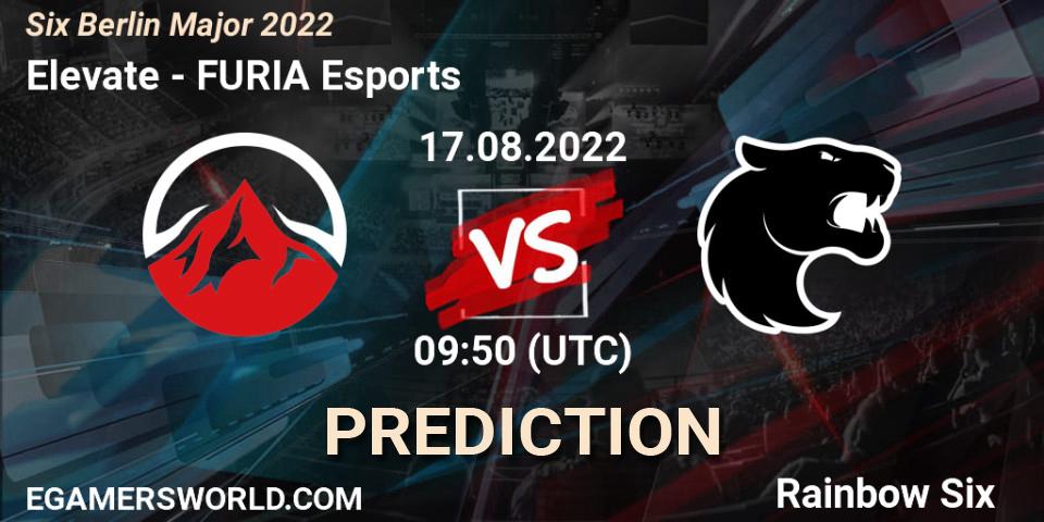 Prognose für das Spiel Elevate VS FURIA Esports. 17.08.22. Rainbow Six - Six Berlin Major 2022
