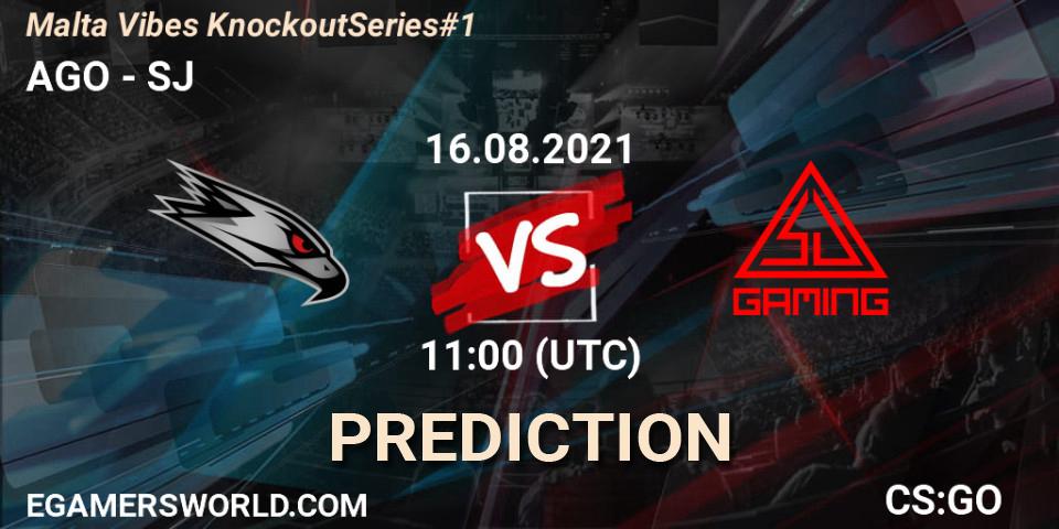Prognose für das Spiel AGO VS SJ. 16.08.21. CS2 (CS:GO) - Malta Vibes Knockout Series #1