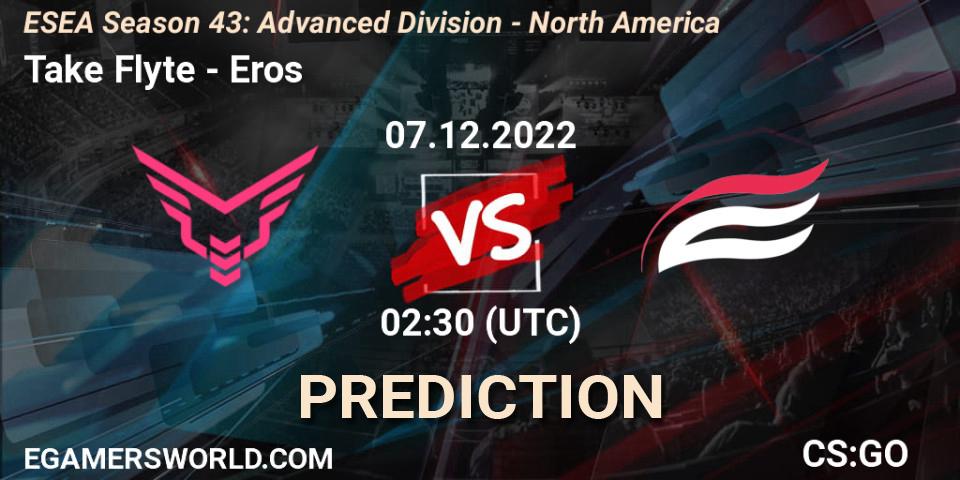 Prognose für das Spiel Take Flyte VS Eros. 07.12.22. CS2 (CS:GO) - ESEA Season 43: Advanced Division - North America
