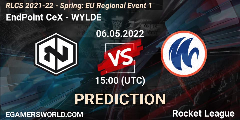 Prognose für das Spiel EndPoint CeX VS WYLDE. 06.05.22. Rocket League - RLCS 2021-22 - Spring: EU Regional Event 1