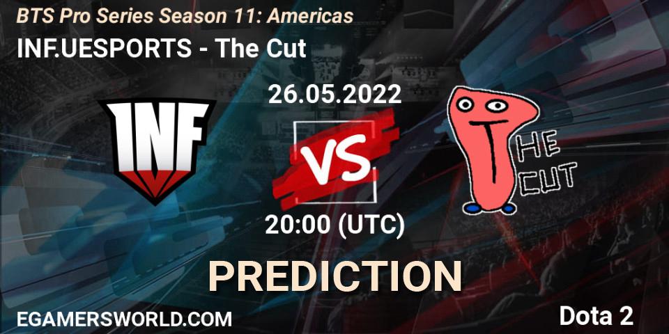 Prognose für das Spiel INF.UESPORTS VS The Cut. 26.05.2022 at 20:00. Dota 2 - BTS Pro Series Season 11: Americas
