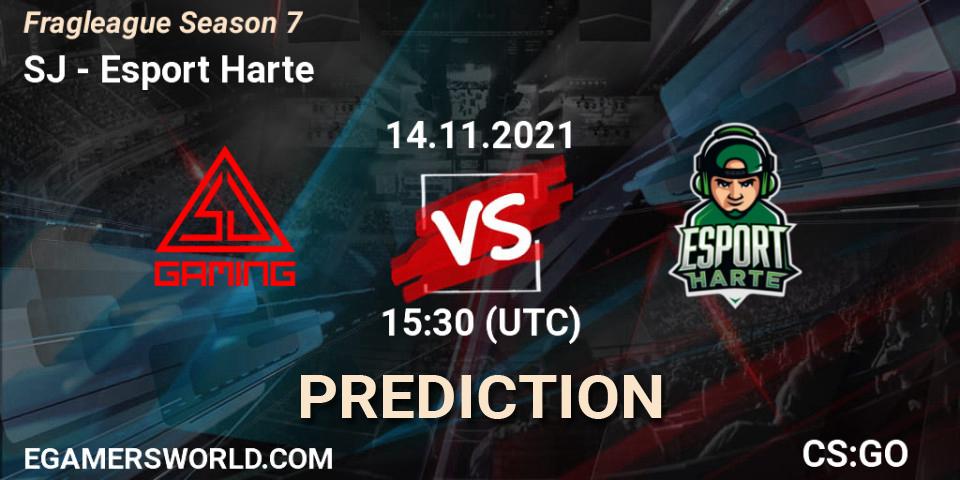Prognose für das Spiel SJ VS Esport Harte. 14.11.21. CS2 (CS:GO) - Fragleague Season 7