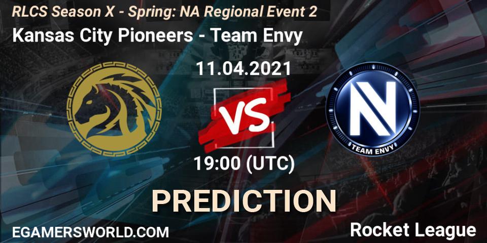 Prognose für das Spiel Kansas City Pioneers VS Team Envy. 11.04.2021 at 19:00. Rocket League - RLCS Season X - Spring: NA Regional Event 2