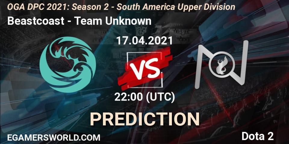 Prognose für das Spiel Beastcoast VS Team Unknown. 17.04.2021 at 22:00. Dota 2 - OGA DPC 2021: Season 2 - South America Upper Division