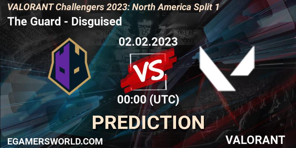 Prognose für das Spiel The Guard VS Disguised. 02.02.23. VALORANT - VALORANT Challengers 2023: North America Split 1