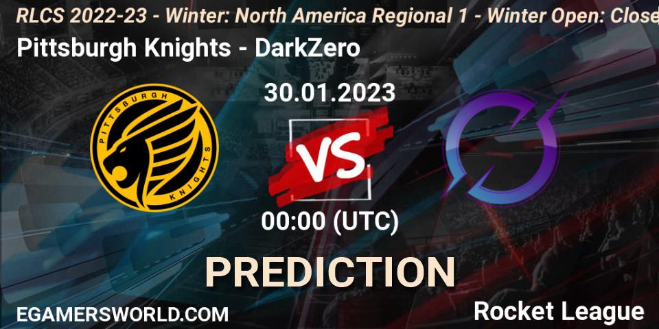Prognose für das Spiel Pittsburgh Knights VS DarkZero. 30.01.23. Rocket League - RLCS 2022-23 - Winter: North America Regional 1 - Winter Open: Closed Qualifier
