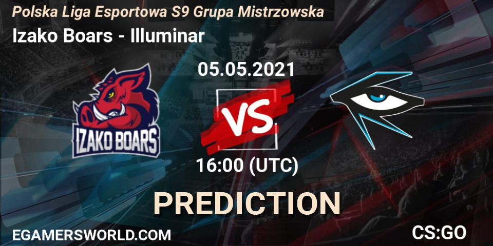 Prognose für das Spiel Izako Boars VS Illuminar. 05.05.21. CS2 (CS:GO) - Polska Liga Esportowa S9 Grupa Mistrzowska