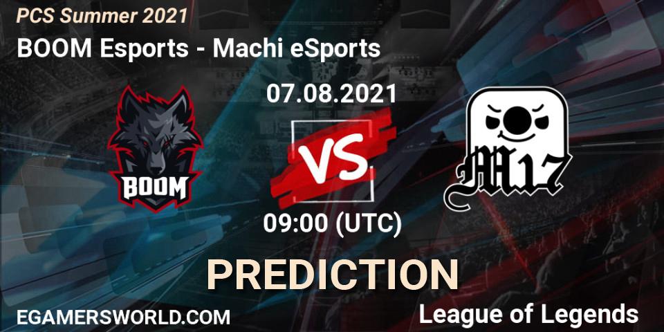 Prognose für das Spiel BOOM Esports VS Machi eSports. 07.08.21. LoL - PCS Summer 2021