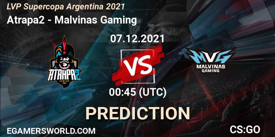 Prognose für das Spiel Atrapa2 VS Malvinas Gaming. 07.12.21. CS2 (CS:GO) - LVP Supercopa Argentina 2021