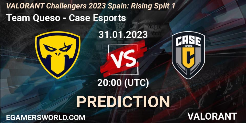 Prognose für das Spiel Team Queso VS Case Esports. 31.01.23. VALORANT - VALORANT Challengers 2023 Spain: Rising Split 1