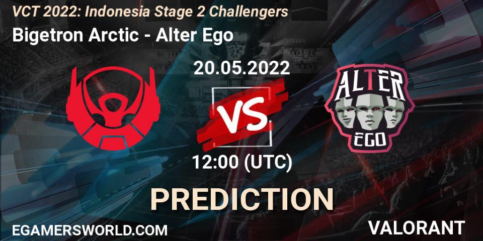 Prognose für das Spiel Bigetron Arctic VS Alter Ego. 20.05.2022 at 14:10. VALORANT - VCT 2022: Indonesia Stage 2 Challengers