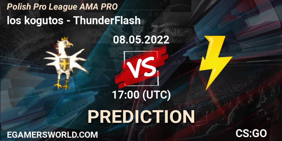 Prognose für das Spiel los kogutos VS ThunderFlash. 08.05.2022 at 17:00. Counter-Strike (CS2) - Polish Pro League AMA PRO