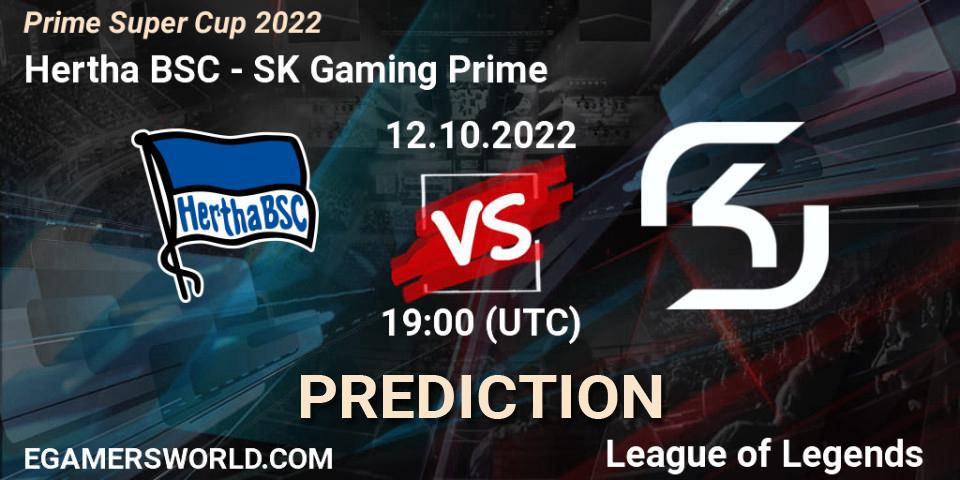 Prognose für das Spiel Hertha BSC VS SK Gaming Prime. 12.10.2022 at 19:00. LoL - Prime Super Cup 2022