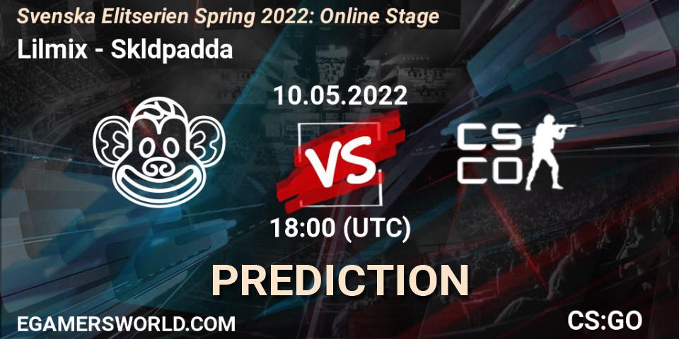 Prognose für das Spiel Lilmix VS Sköldpadda. 10.05.2022 at 18:00. Counter-Strike (CS2) - Svenska Elitserien Spring 2022: Online Stage