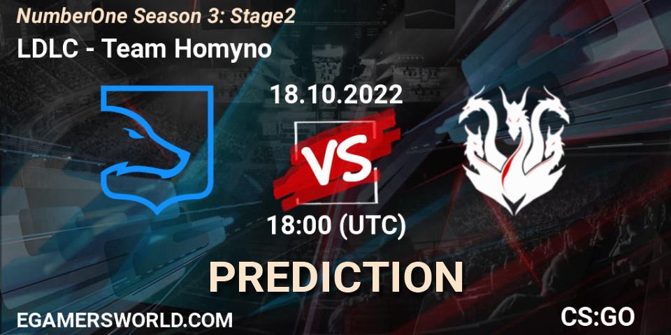 Prognose für das Spiel LDLC VS Team Homyno. 18.10.2022 at 18:00. Counter-Strike (CS2) - NumberOne Season 3: Stage 2