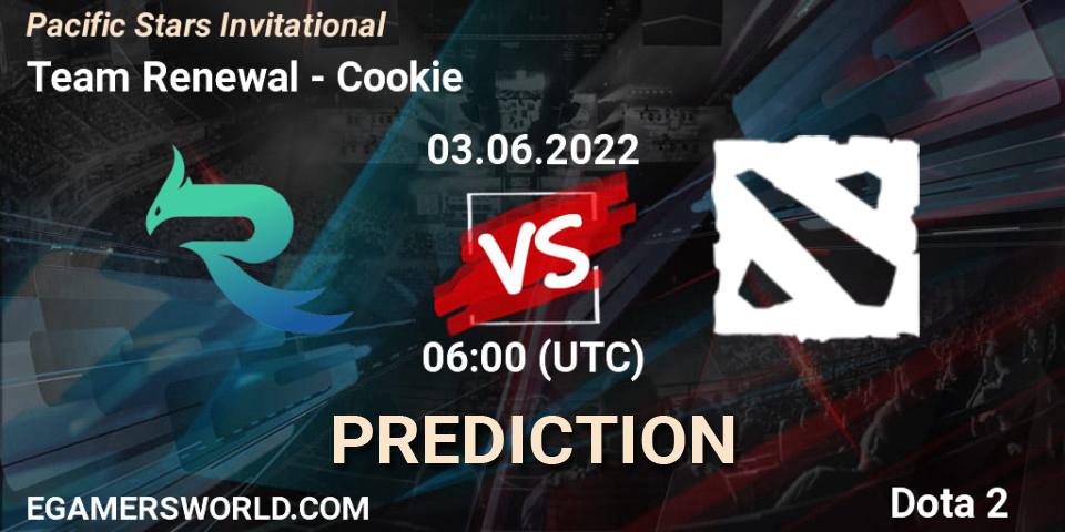 Prognose für das Spiel Team Renewal VS Cookie. 03.06.2022 at 06:17. Dota 2 - Pacific Stars Invitational