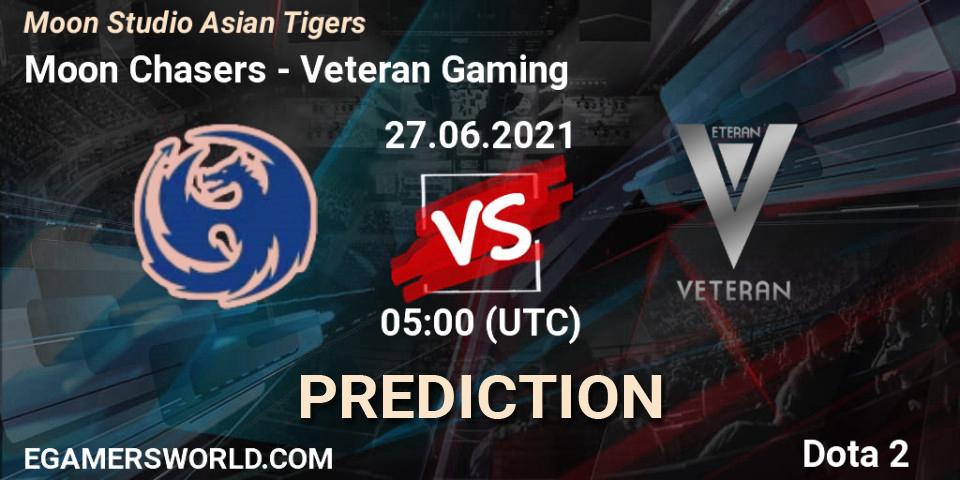 Prognose für das Spiel Moon Chasers VS Veteran Gaming. 27.06.21. Dota 2 - Moon Studio Asian Tigers