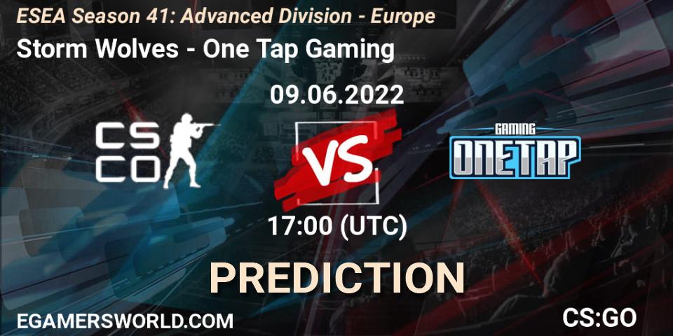 Prognose für das Spiel Storm Wolves VS One Tap Gaming. 09.06.2022 at 17:00. Counter-Strike (CS2) - ESEA Season 41: Advanced Division - Europe