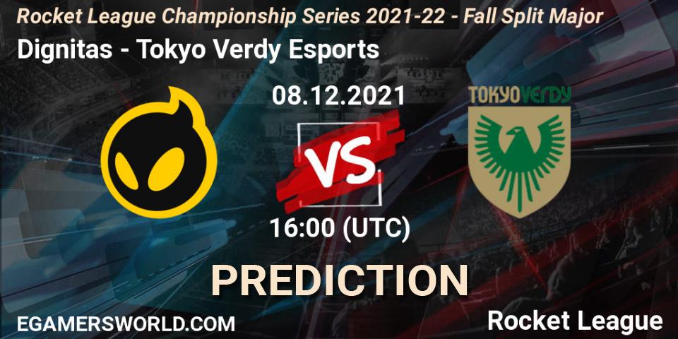 Prognose für das Spiel Dignitas VS Tokyo Verdy Esports. 08.12.21. Rocket League - RLCS 2021-22 - Fall Split Major