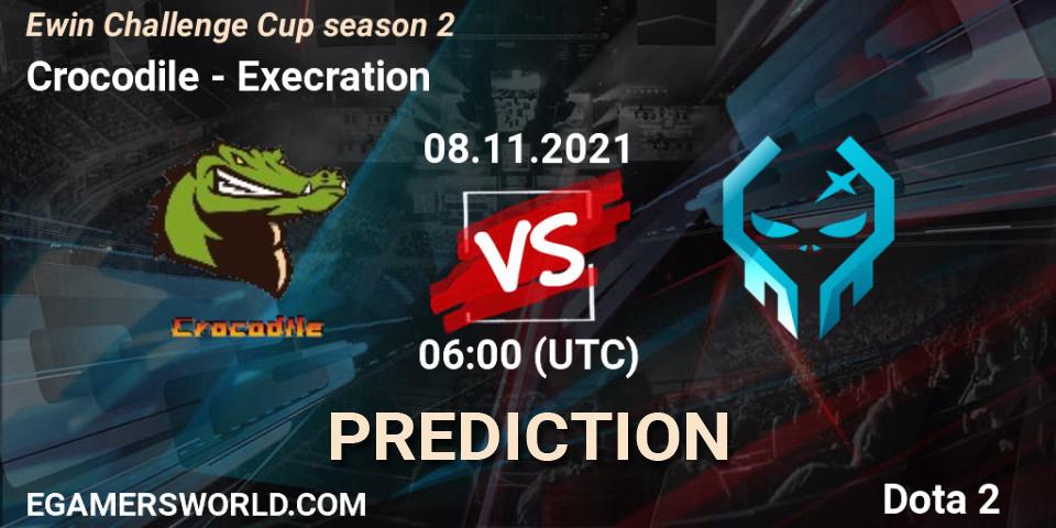 Prognose für das Spiel Crocodile VS Execration. 08.11.2021 at 08:38. Dota 2 - Ewin Challenge Cup season 2