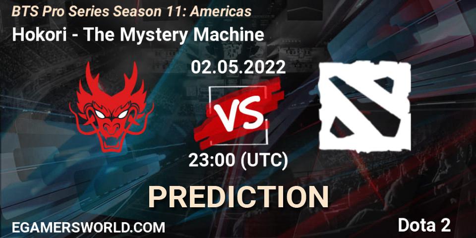 Prognose für das Spiel Hokori VS The Mystery Machine. 02.05.2022 at 21:00. Dota 2 - BTS Pro Series Season 11: Americas