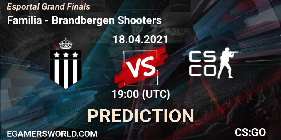 Prognose für das Spiel Familia VS Brandbergen Shooters. 18.04.21. CS2 (CS:GO) - Esportal Grand Finals