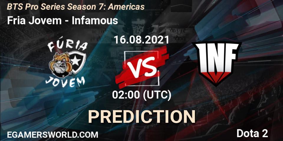 Prognose für das Spiel Fúria Jovem VS Infamous. 16.08.2021 at 00:50. Dota 2 - BTS Pro Series Season 7: Americas
