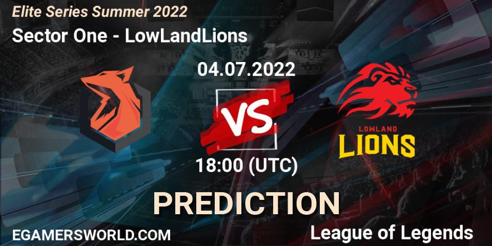 Prognose für das Spiel Sector One VS LowLandLions. 04.07.22. LoL - Elite Series Summer 2022