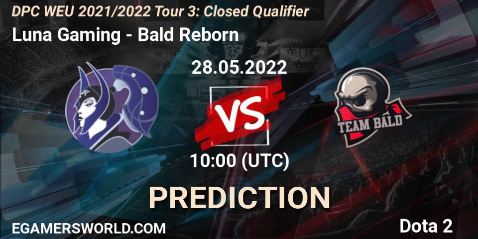 Prognose für das Spiel Luna Gaming VS Bald Reborn. 28.05.2022 at 14:30. Dota 2 - DPC WEU 2021/2022 Tour 3: Closed Qualifier