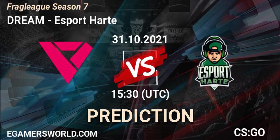 Prognose für das Spiel DREAM VS Esport Harte. 31.10.2021 at 15:30. Counter-Strike (CS2) - Fragleague Season 7