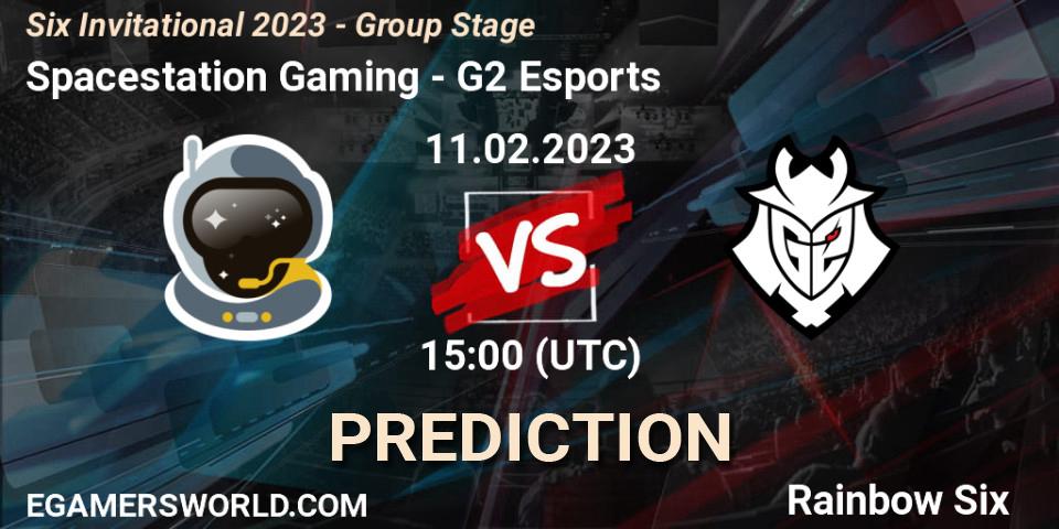 Prognose für das Spiel Spacestation Gaming VS G2 Esports. 11.02.23. Rainbow Six - Six Invitational 2023 - Group Stage