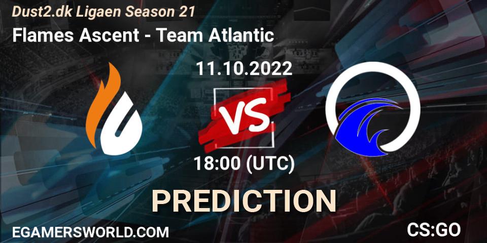 Prognose für das Spiel Flames Ascent VS Team Atlantic. 11.10.22. CS2 (CS:GO) - Dust2.dk Ligaen Season 21