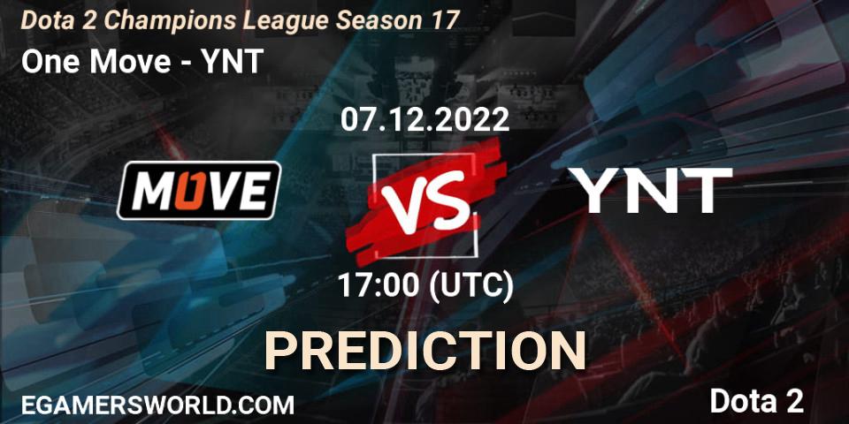 Prognose für das Spiel One Move VS YNT. 07.12.22. Dota 2 - Dota 2 Champions League Season 17