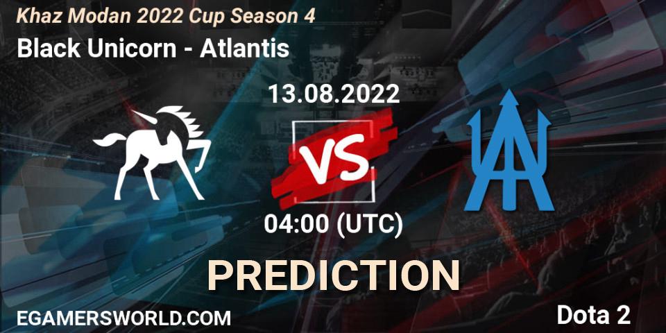 Prognose für das Spiel Black Unicorn VS Atlantis. 13.08.2022 at 04:23. Dota 2 - Khaz Modan 2022 Cup Season 4