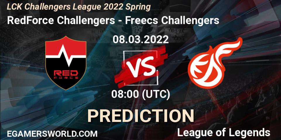 Prognose für das Spiel RedForce Challengers VS Freecs Challengers. 08.03.2022 at 08:00. LoL - LCK Challengers League 2022 Spring