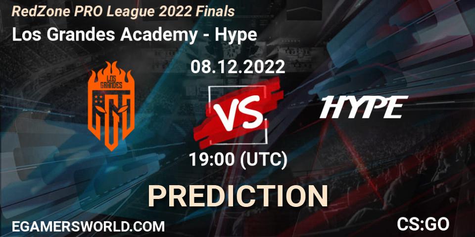 Prognose für das Spiel Los Grandes Academy VS Hype. 08.12.2022 at 19:00. Counter-Strike (CS2) - RedZone PRO League 2022 Finals