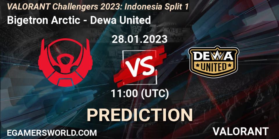 Prognose für das Spiel Bigetron Arctic VS Dewa United. 28.01.23. VALORANT - VALORANT Challengers 2023: Indonesia Split 1