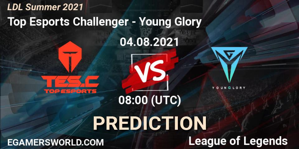 Prognose für das Spiel Top Esports Challenger VS Young Glory. 04.08.21. LoL - LDL Summer 2021