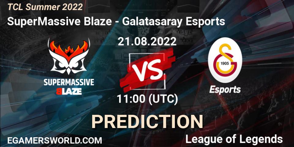 Prognose für das Spiel SuperMassive Blaze VS Galatasaray Esports. 21.08.22. LoL - TCL Summer 2022