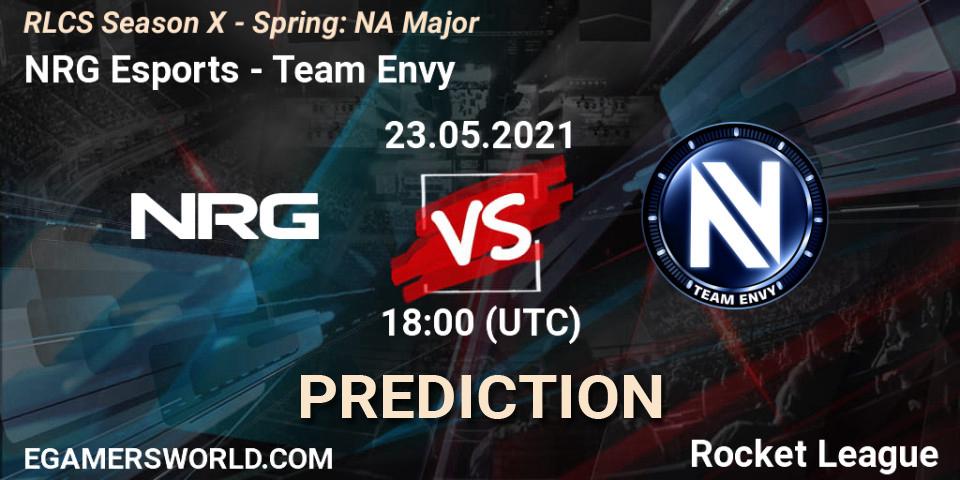 Prognose für das Spiel NRG Esports VS Team Envy. 23.05.21. Rocket League - RLCS Season X - Spring: NA Major