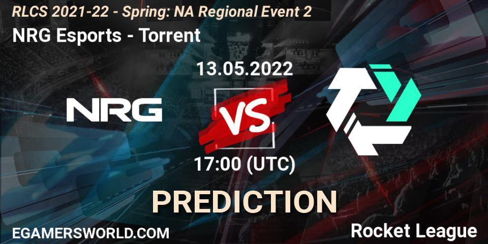 Prognose für das Spiel NRG Esports VS Torrent. 13.05.22. Rocket League - RLCS 2021-22 - Spring: NA Regional Event 2