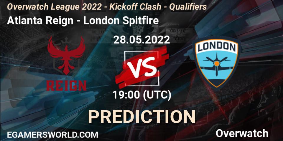 Prognose für das Spiel Atlanta Reign VS London Spitfire. 28.05.22. Overwatch - Overwatch League 2022 - Kickoff Clash - Qualifiers