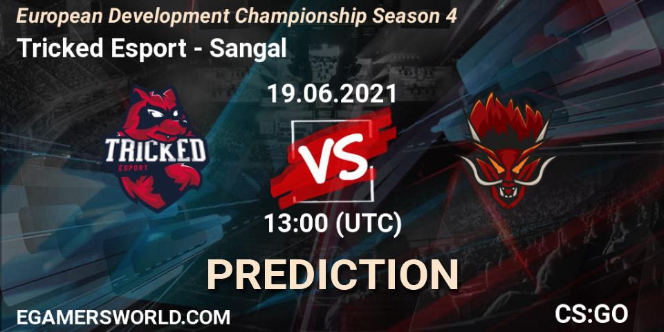 Prognose für das Spiel Tricked Esport VS Sangal. 19.06.21. CS2 (CS:GO) - European Development Championship Season 4